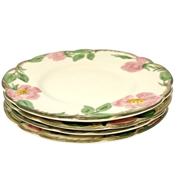 Set of 4 Franciscan Desert Rose Bread & Butter Plates 6 1/4” Vintage USA Made - Picture 2 of 12